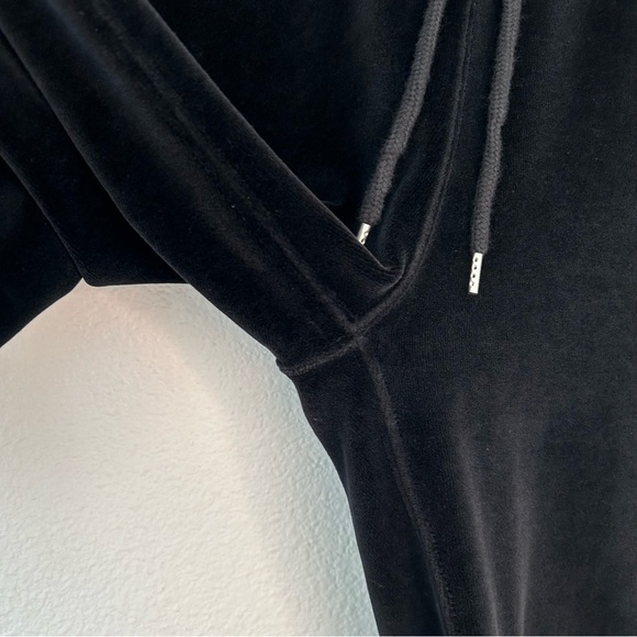 Nili Lotan Daphne Velour Wide Leg Sweatpant black medium - Picture 5 of 13